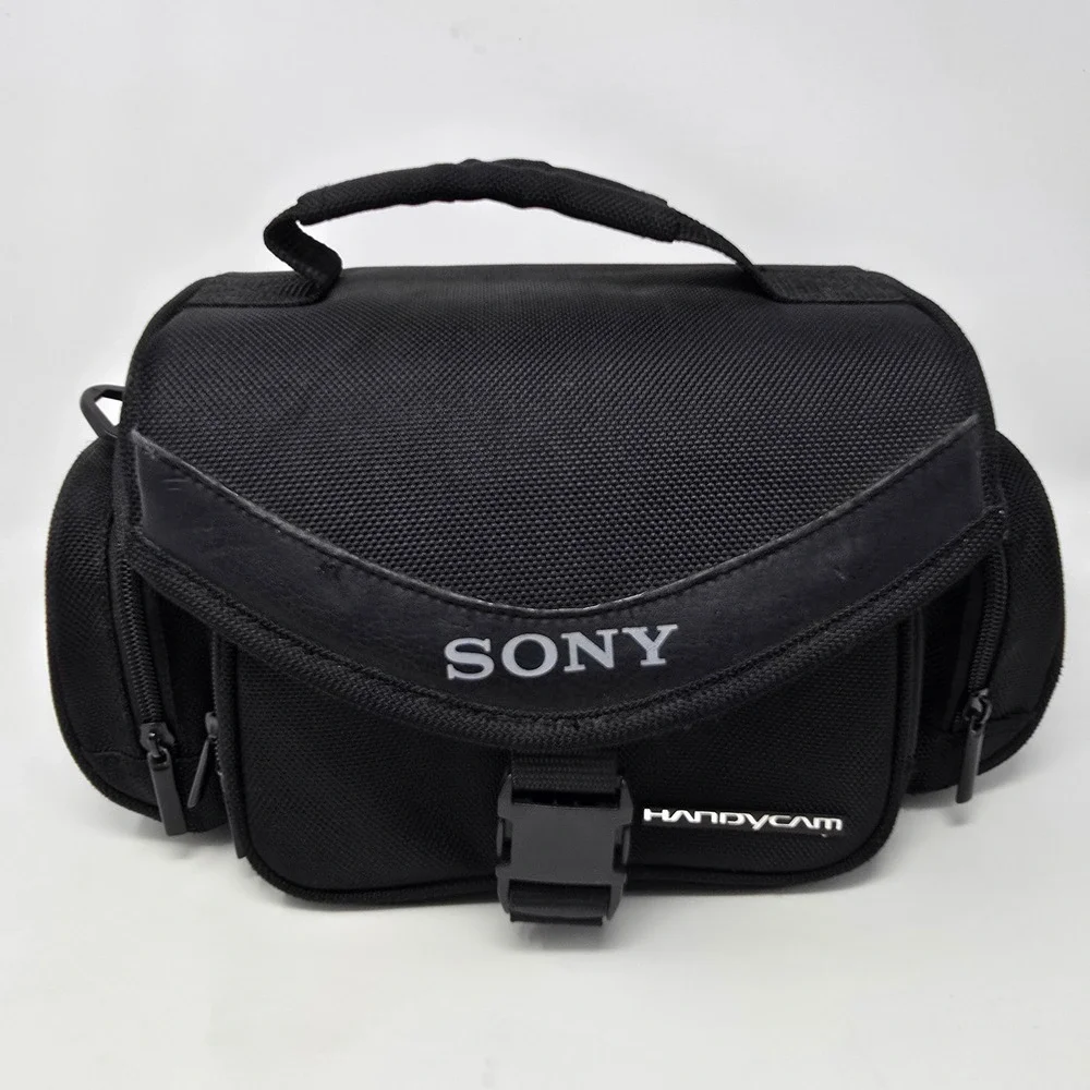 Sony‎ LCS-VA30 Handycam Camcorder Bag Camera Black Padded Case Shoulder Strap